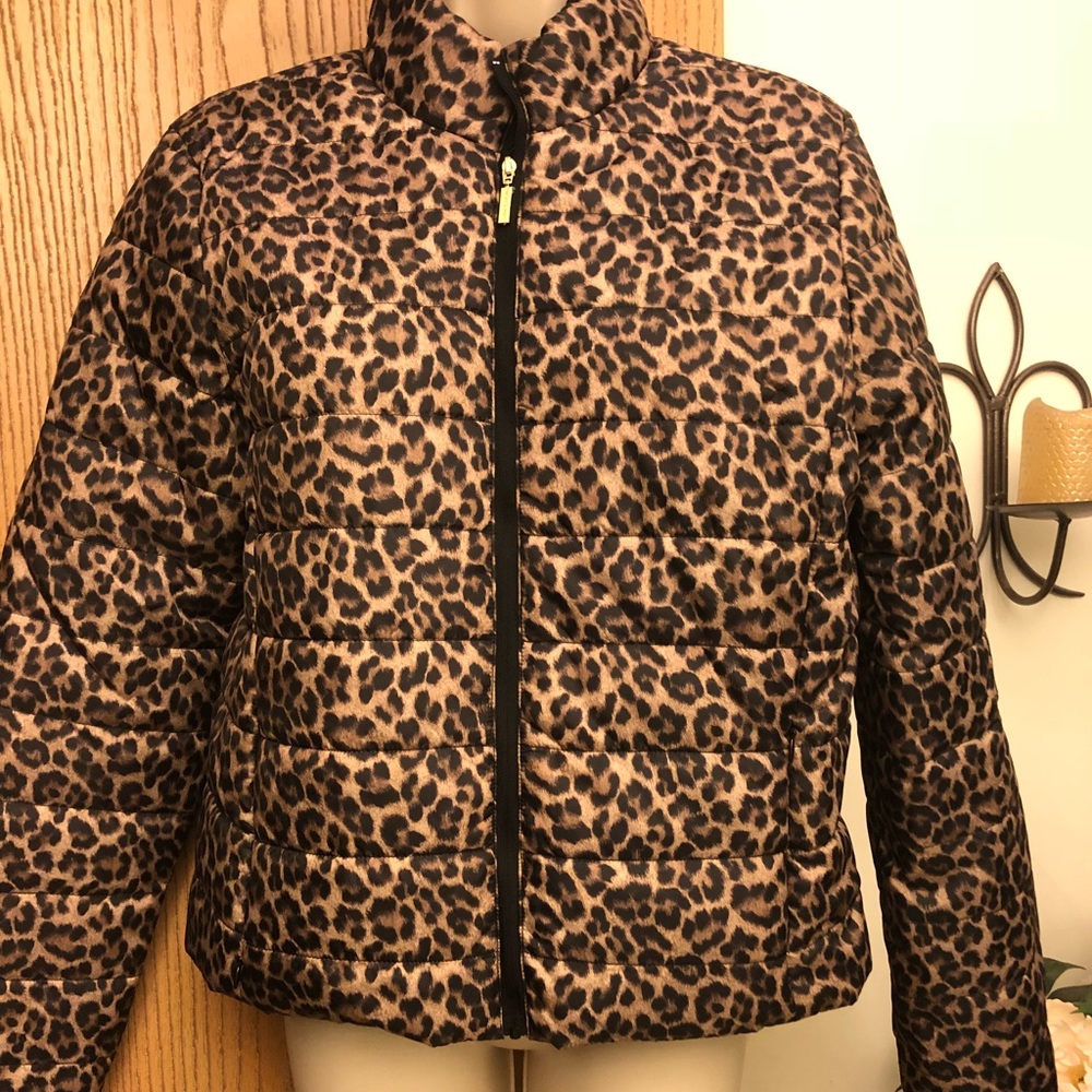 Michael Kors puffy bomber jacket